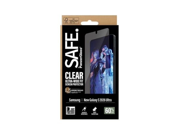 SAFE. by PanzerGlass Displayschutz Samsung Galaxy S26 Ultra | Ultra-Wide Fit mit EasyAligner