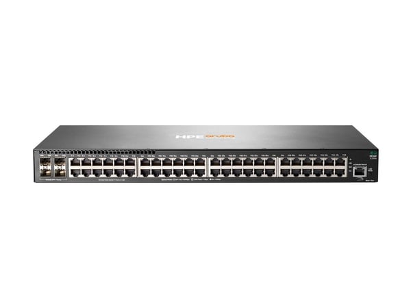 HPE Aruba 2930F 48G 4SFP+ - Switch - L3 - Styrt - 48 x 10/100/1000 + 4 x 1 Gigabit / 10 Gigabit SFP+ (opplink) - rackmonterbar