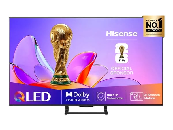 Hisense A7Q 65A7Q, 165,1 cm (65"), 3840 x 2160 pikseliä, LED, Älytelevisio, Wi-Fi, musta