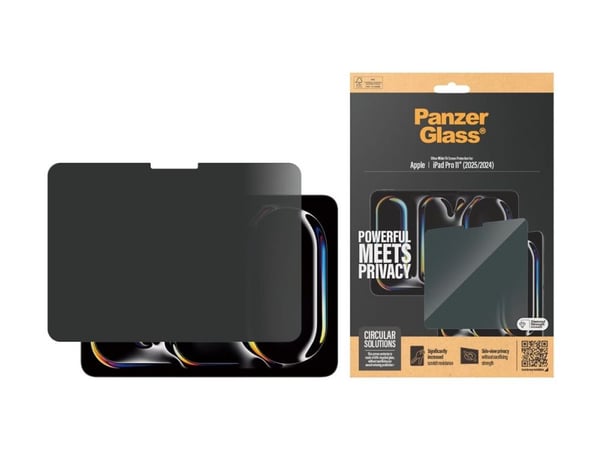 PanzerGlass ® Privacy Screen Protector ® iPad Pro 11'''' (2024-2025) | Ultra-Wide Fit, Apple, Apple - iPad Pro 11'''' (2024), Asennus kuivana, Naar...