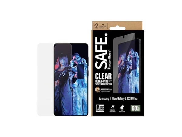 SAFE. by PanzerGlass Displayschutz Samsung Galaxy S26 Ultra | Ultra-Wide Fit mit EasyAligner