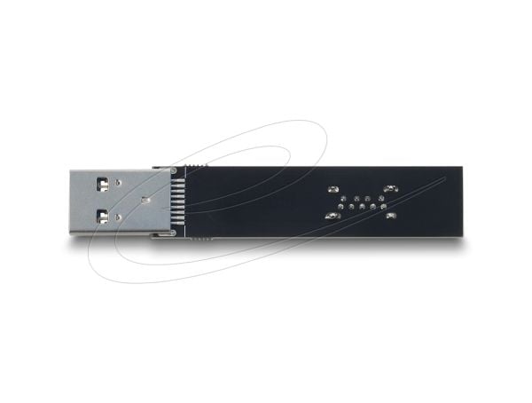 Delock USB 10 Gbps adapter type A hunn til hann rotert 90° ned (67422)