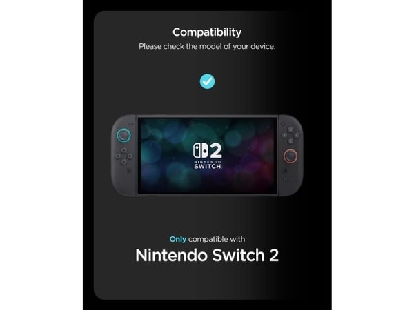 Spigen Snap Switch, Etui, Nintendo, Svart, Termoplastisk polyuretan (TPU), Polykarbonat (PC), Nintendo Switch 2