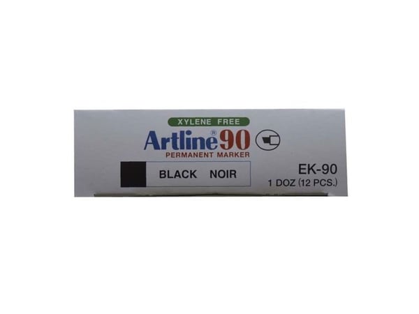 Artline® 90 tussi, permanenttimusta, 2-5 mm - (12 kpl)