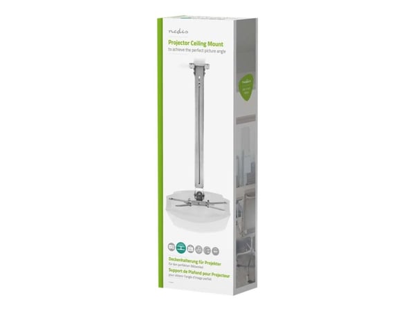 Nedis PJCM200GY - Brakett - for projektor - stål - sølv - takmonterbar