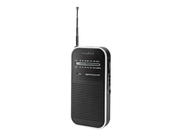 Nedis RDFM1110SI, Bärbar, Analog, AM, FM, 87,5 - 108 MHz, 530-1600 kHz, 0,5 W