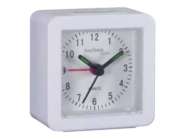 Techno Line SC - Alarmklokke - kvarts - skrivebord - hvit