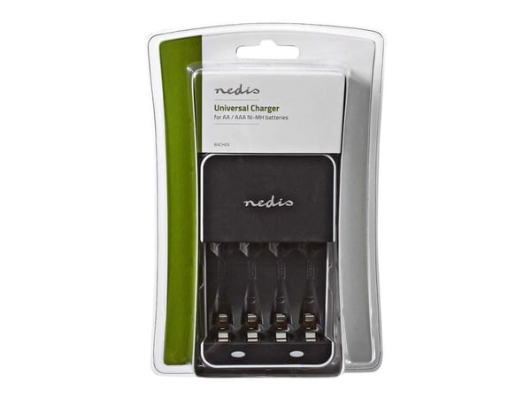 Nedis BACH05 - Batterilader - (for 2xAA, 4xAAA) - 6 watt - 180 mA