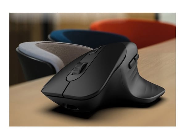 INCA IWM-553S - Mus - optisk - 7 knapper - trådløs - Bluetooth 5.1, 2.4 GHz - USB trådløs mottaker - hengeboks