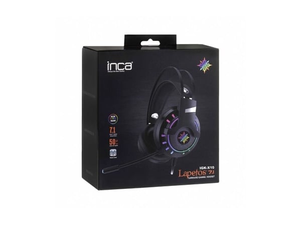 INCA-pelikuulokkeet IGK-TX10 7.1, USB, RGB-LED