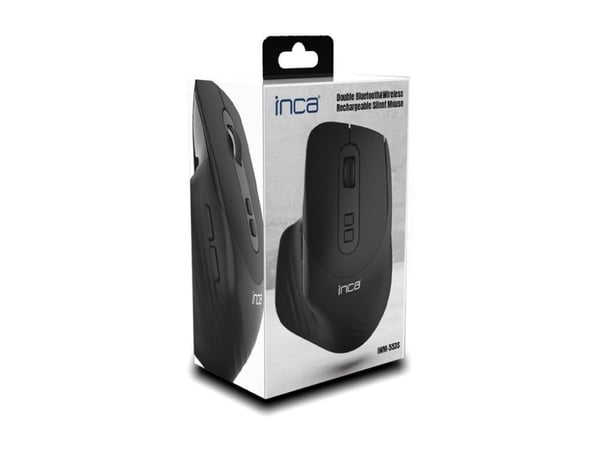 Inca IWM-553S, Oikeakätinen, Blue LED, Bluetooth, 1600 DPI, musta