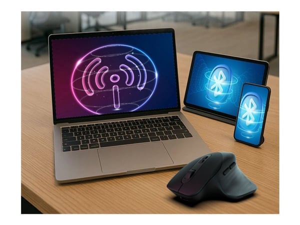 Inca IWM-553S, Oikeakätinen, Blue LED, Bluetooth, 1600 DPI, musta