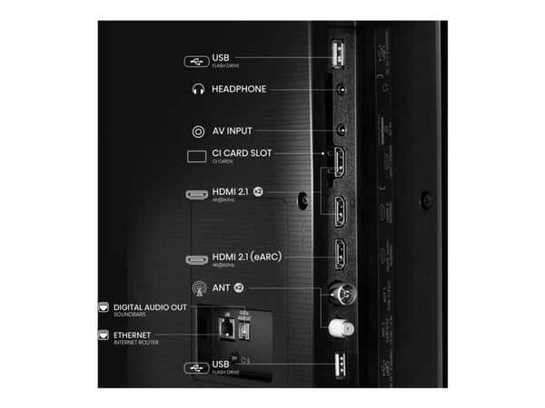 Hisense 65E77Q - 65" Diagonalklasse E7Q Series LED-bakgrunnsbelyst LCD TV - QLED - Smart TV - VIDAA - 4K UHD (2160p) 3840 x 2160 - HDR - Quantum Do...