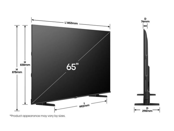 Hisense 65E77Q - 65" Diagonalklasse E7Q Series LED-bakgrunnsbelyst LCD TV - QLED - Smart TV - VIDAA - 4K UHD (2160p) 3840 x 2160 - HDR - Quantum Do...