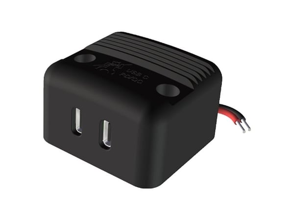 Kaksinkertainen USB-C-liitin pinta-asennukseen 12/24V