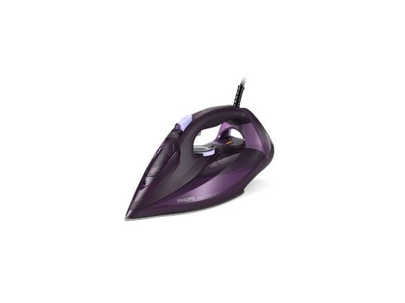 Philips Azur 7000 Series DST7051 - Dampstrykejern med automatisk slukking - såleplate: SteamGlide Elite - 2800 W - dark purple