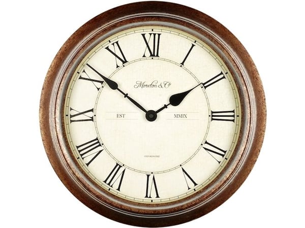 Technoline WT 7006, Vegg, Kvartsklokke, Rund, Brun, Beige, Svart, Analog, Batteri