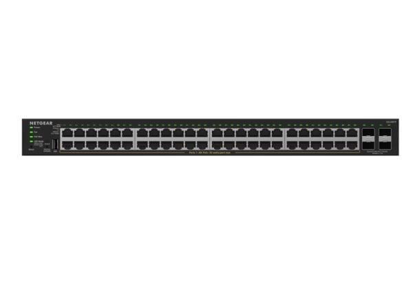 NETGEAR GS348TPv2 - Switch - 2+/L3 Lite - smart - 48 x 10/100/1000 (PoE+) + 4 x SFP - stasjonær, rackmonterbar - PoE+ (380 W)