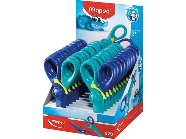 Kartlagt KIDIPULSE saks 12 cm for barn med støtfanger Maped 472112