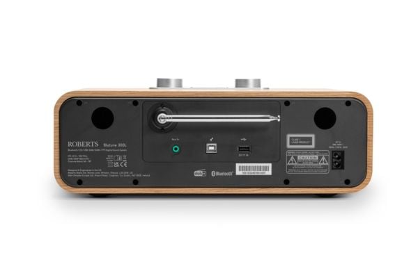 Roberts Radio Blutune 300L, DAB+, DMB, FM, MP3, WMA, Svart, Tre, Utvendig, AC, 360 mm