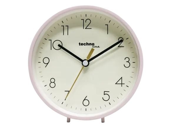 Technoline MODELL H, Mekanisk alarmklokke, Rund, Rosa, Innendørs, Voksen, Analog