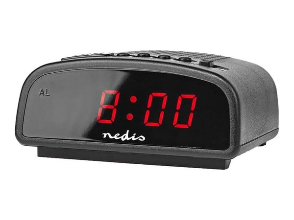 Nedis - Alarmklokke - elektronisk - skrivebord - svart