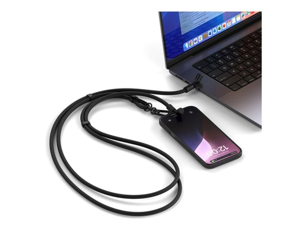 Satechi OntheGo Crossbody Lanyard Cable - Black