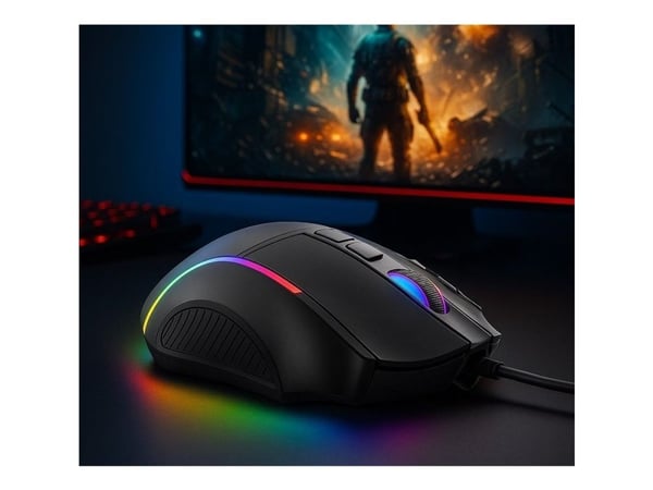 Inca IMG-351, Høyrehånd, Optisk, USB Type-A, 12800 dpi, Svart