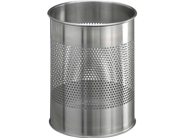 Papirkurv Durable rustfrit stål rund 15/P 165mm