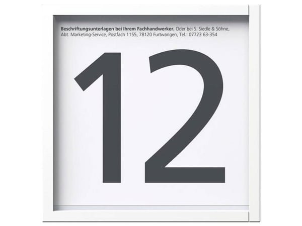Siedle-tietotaulu Vario White IM 700-0 W:lle (210012694-00)
