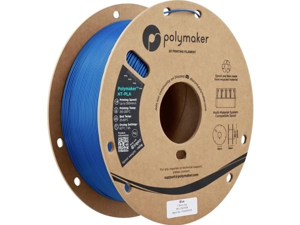 Polymaker PA17004 HT-PLA filament 1,75 mm 1000 g blå HighSpeed (PLA-plast för höga temperaturer)