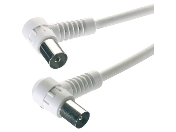 Vivanco VVANCABMF30090W, 3 m, Koaksial, Koaksial, Hvit