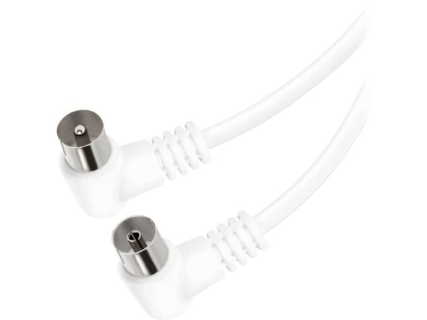 Vivanco VVANCABMF15090W, 1,5 m, Koaksial, Koaksial, Hvit