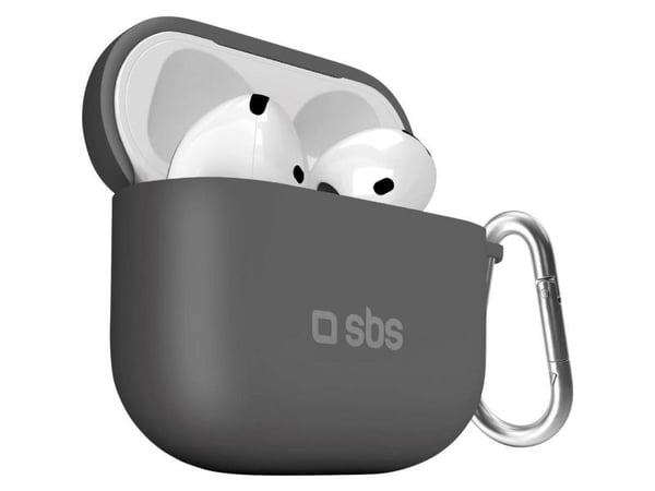 SBS silikonetui AirPods 4 Black (TEAPSILCOV4K)