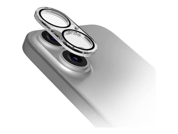 SBS TED3OCAMGLIP16, Apple, iPhone 16, iPhone 16 Plus, Iskunkestävä, Iskunkestävä, musta, Läpinäkyvä, 1 kpl