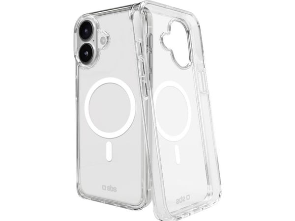 SBS Light Mag, Etui, Apple, iPhone 16, 15,5 cm (6.1"), Gjennomsiktig