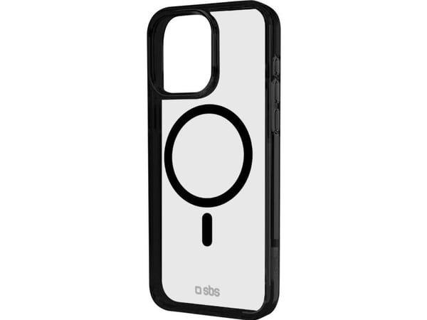 SBS Mag frame, Suojus, Apple, iPhone 16 Pro, 16 cm (6.3"), musta, Läpinäkyvä