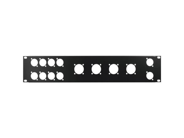 Frontplate Omnitronic Z-19 8x D-Type/4xNL8/T 2HE 2 U