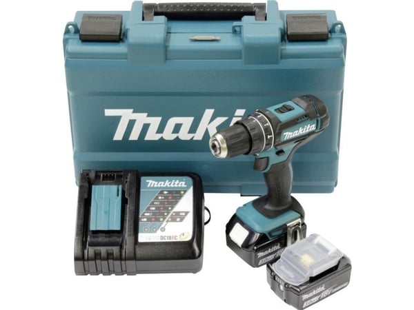 Makita DHP482RFE, Boremaskin med pistolgrep, Sort, Blå, 1,3 cm, 1900 RPM, 3,8 cm, 1,3 cm