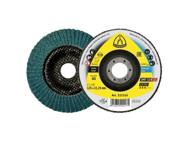 Klingspor SMT 324 hiomamoppikiekko 115x22,23 mm Jyvä 60 käyrää
