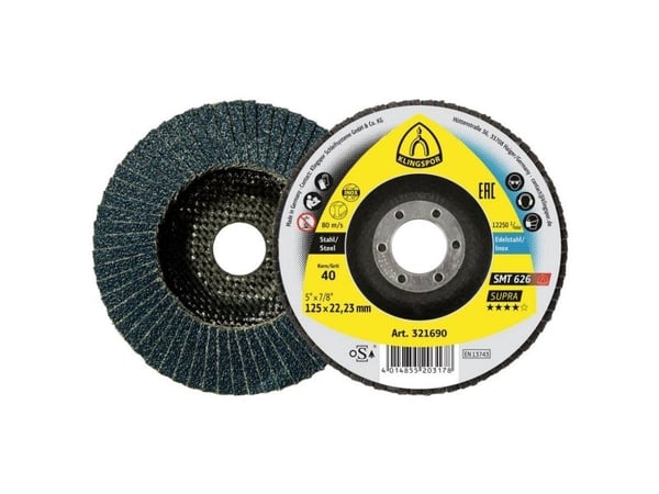 Klingspor 321690 slipeskiver 125 mm, 10 stk