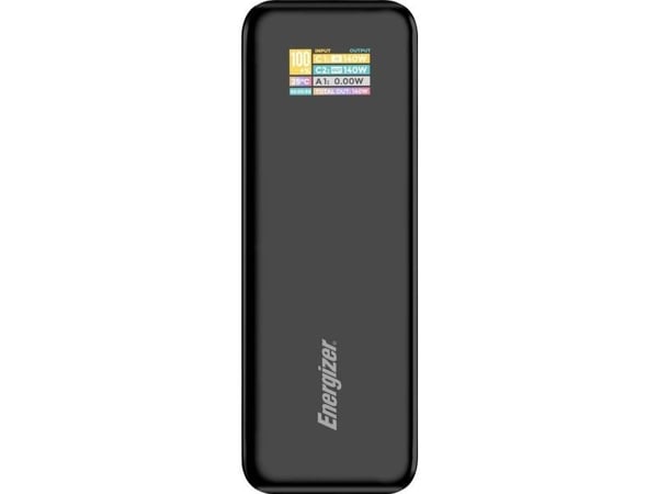Energizer 140W nopea USB-C PD &amp; USB-A virtalähde, musta
