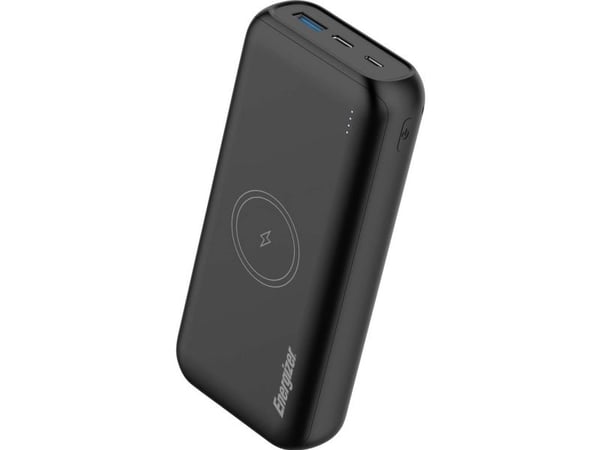 Energizer QE20009PQ, 20000 mAh, Lithium Polymer (LiPo), Trådløs lading, 20 W, Svart