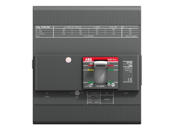 ABB SACE XT3N 250 TMD, Koteloitu katkaisija, Tyyppi F