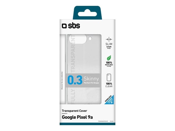 SBS TESKINGOPIX9AT, Suojus, Google, Google Pixel 9a, 16 cm (6.3"), Läpinäkyvä