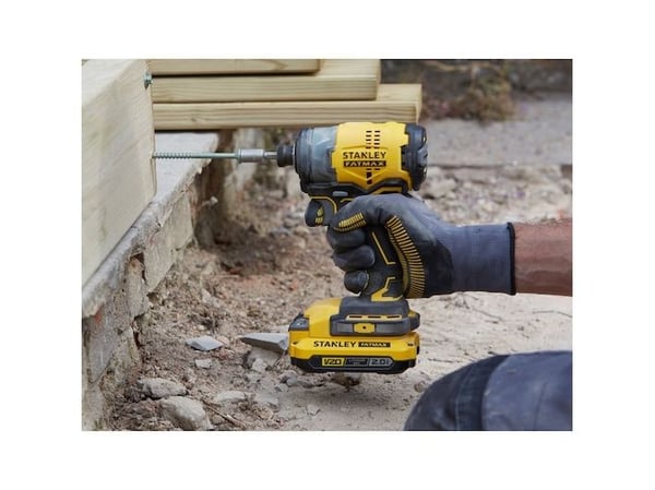 Stanley SFMCF820D2K, Iskuruuvain, Pistoolikahva, 1/4", Musta, Keltainen, 2900 RPM, 1300 RPM