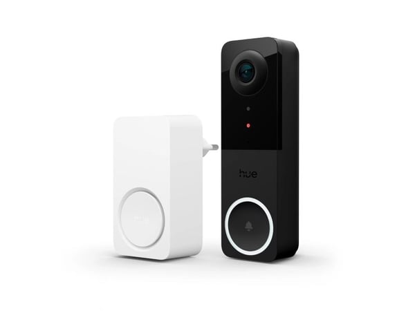 Philips Hue Secure - Doorbell Bundle - sats med dörrklocka - med kamera - kabelansluten - trådlös - ZigBee, Bluetooth, Wi-Fi - svart