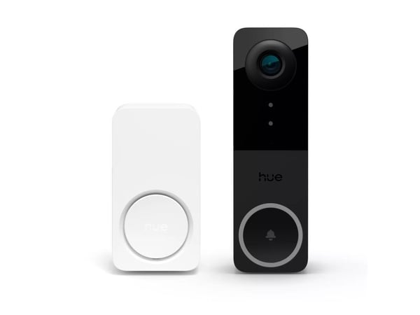 Philips Hue Secure - Doorbell Bundle - sats med dörrklocka - med kamera - kabelansluten - trådlös - ZigBee, Bluetooth, Wi-Fi - svart