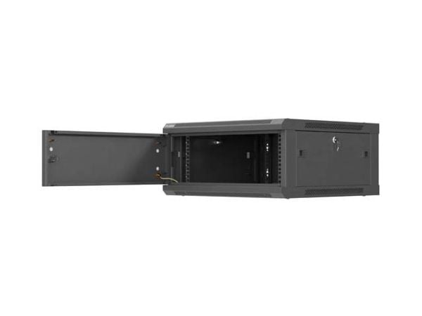 19" 4U 600X600 SVART METALLDØR LANBERG INSTALLASJONSSTATIV (FLAT PAKKE)