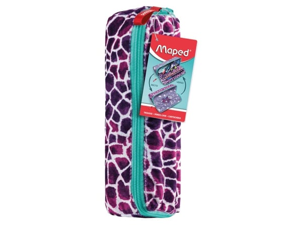 Maped 931906, Mykt penal, Polyester, Rosa, Mønster, 300 D, Glidelås